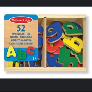 🔥Melissa & Doug Wooden Letter Alphabet Magnets